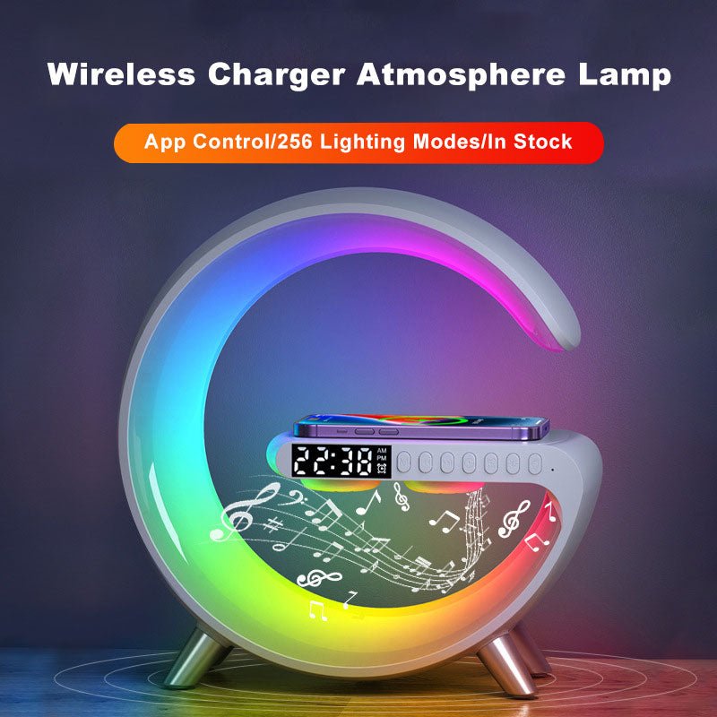 Bluetooth Speaker Wireless Charger Lamp - Visionary Express