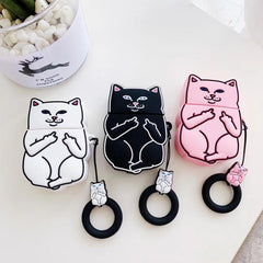 Cartoon Cat AirPods Case - Visionary Express