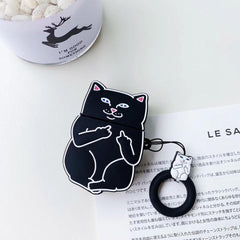 Cartoon Cat AirPods Case - Visionary Express