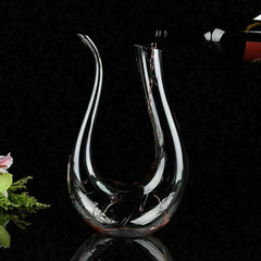 Crystal U - shaped 1500ml Wine Decanter - Visionary Express