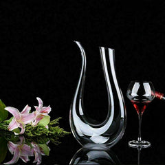 Crystal U - shaped 1500ml Wine Decanter - Visionary Express