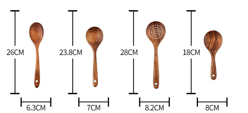 Handmade Teak Utensils - Visionary Express