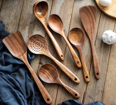 Handmade Teak Utensils - Visionary Express