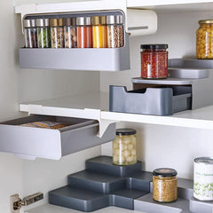 Kitchen Self - Adhesive Wall - Mounted Spice Organizer - Visionary Express