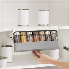 Kitchen Self - Adhesive Wall - Mounted Spice Organizer - Visionary Express