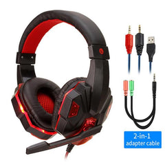 Led Light Wired Gamer Headset - Visionary Express