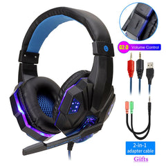 Led Light Wired Gamer Headset - Visionary Express