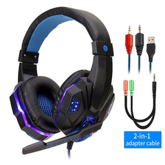 Led Light Wired Gamer Headset - Visionary Express