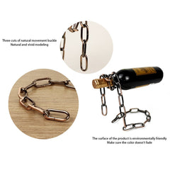 Magic Iron Chain Wine Bottle Holder - Visionary Express