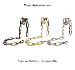 Magic Iron Chain Wine Bottle Holder - Visionary Express