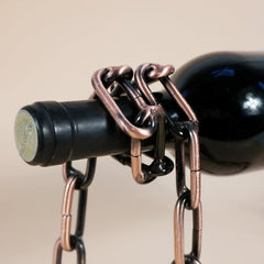 Magic Iron Chain Wine Bottle Holder - Visionary Express