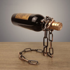 Magic Iron Chain Wine Bottle Holder - Visionary Express