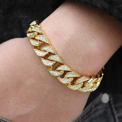 Miami Gold Curb Cuban Bracelet - Visionary Express