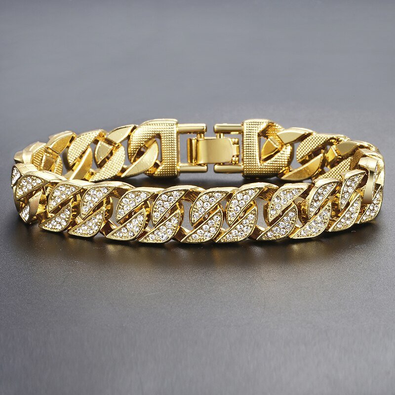 Miami Gold Curb Cuban Bracelet - Visionary Express