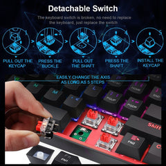 Mini Mechanical Gaming Wired Keyboard - Visionary Express