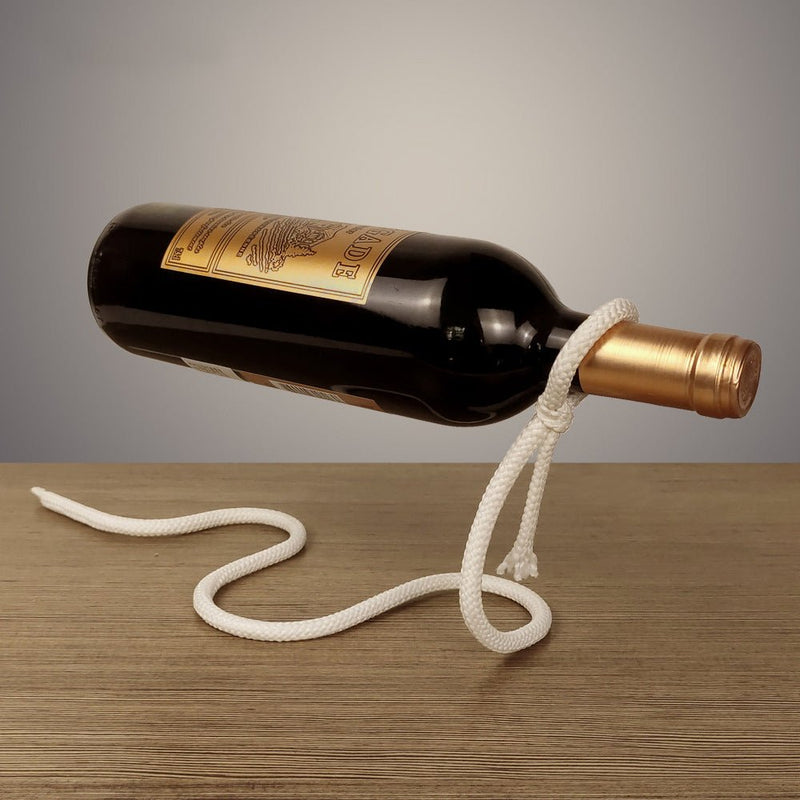 Suspended Rope Wine Bottle - Visionary Express