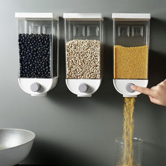 Wall - Mounted Kitchen Multi - Grain Sealed Jars - Visionary Express