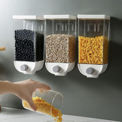 Wall - Mounted Kitchen Multi - Grain Sealed Jars - Visionary Express